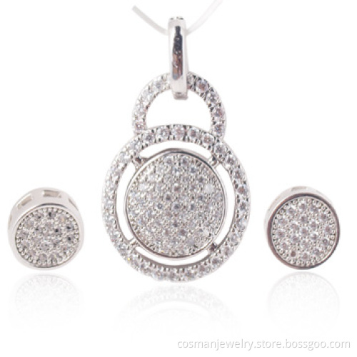 Wholesale jewelry necklace and earring wedding jewelry set